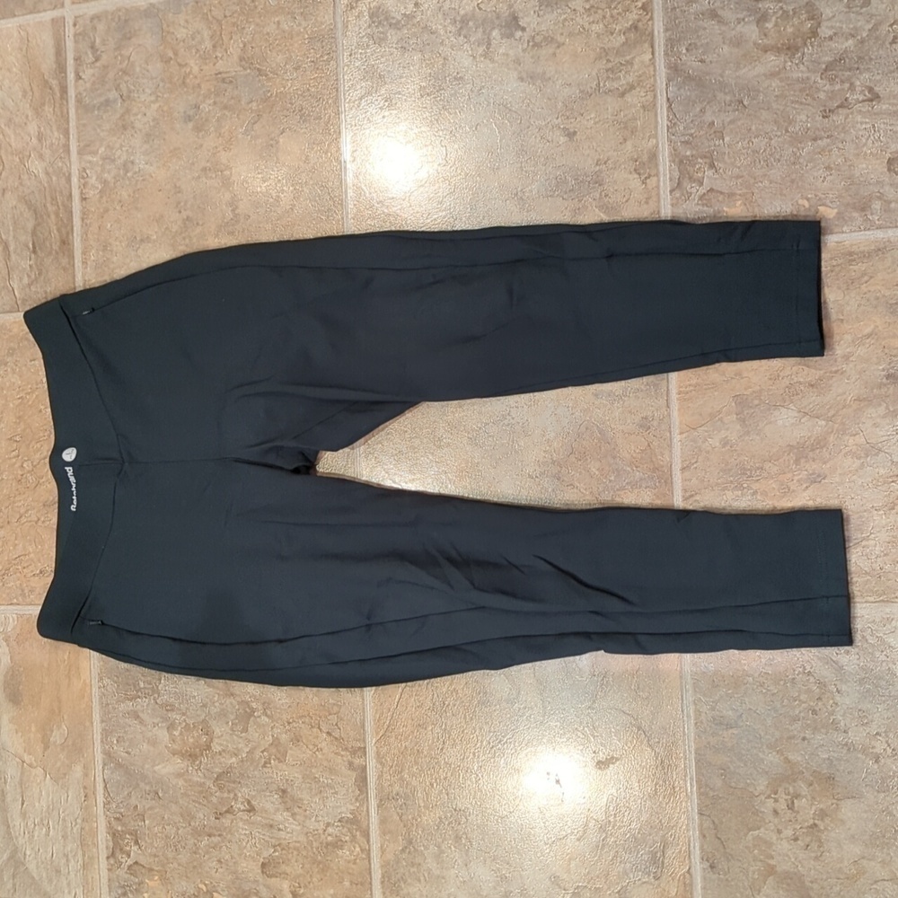 Betabrand Green Pull On Pants Women's Size Large Petite V-Waist Dress Yoga Pant